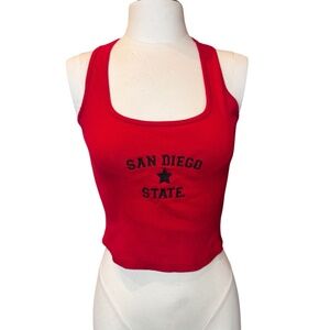 SAN DIEGO STATE UNIVERSITY cropped tank top Size XS EUC